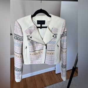 BCBGMaxAzria "Cody embroidered woven jacket